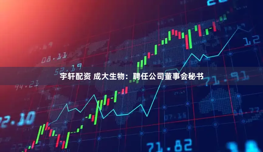 宇轩配资 成大生物：聘任公司董事会秘书